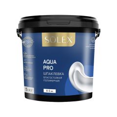 Шпаклевка финишная влагостойкая SOLEX AQUA PRO